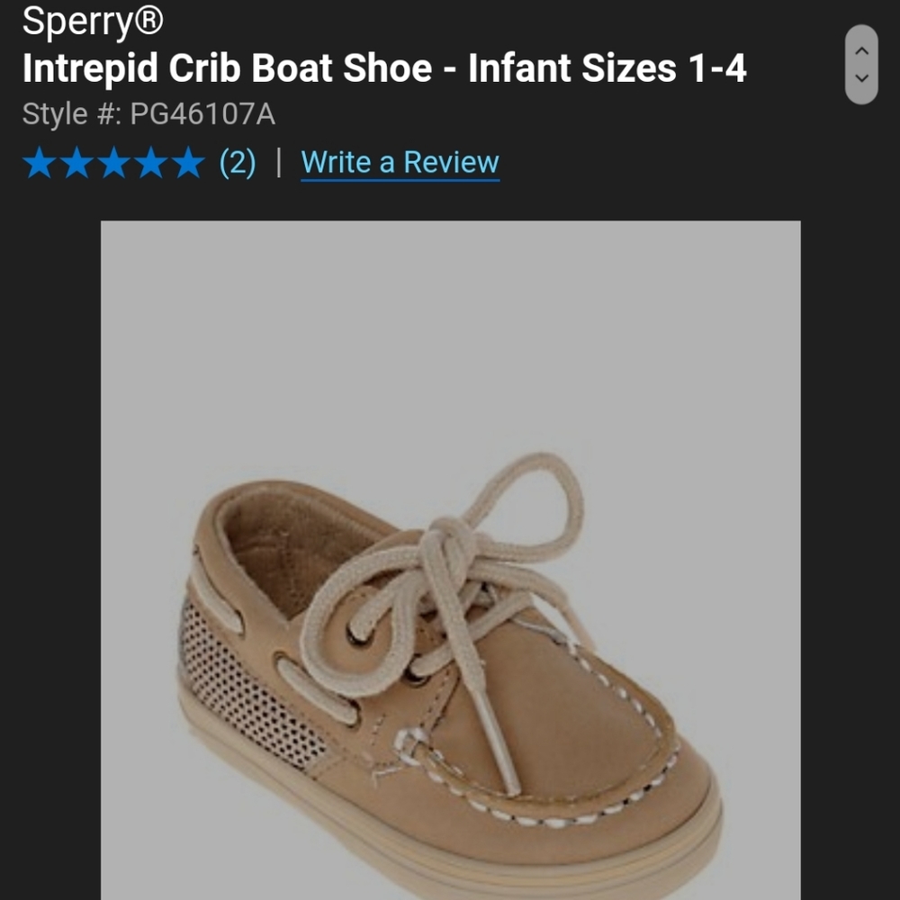 Sperry®

Intrepid Crib Boat Shoe